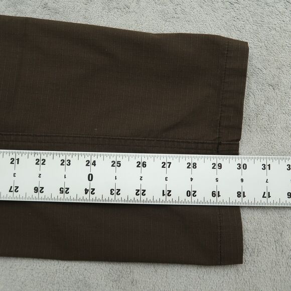 CQR Tactical Pants Women's Size 16R Brown Mid-Rise Cargo Straight 30" Inseam - Picture 3 of 15